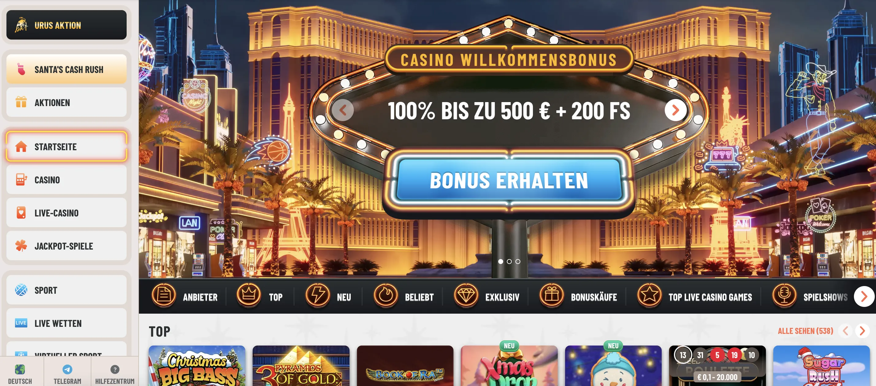 Spielangebot im Zahlenvergleich: Slots, Live-Casino, Crash-Games